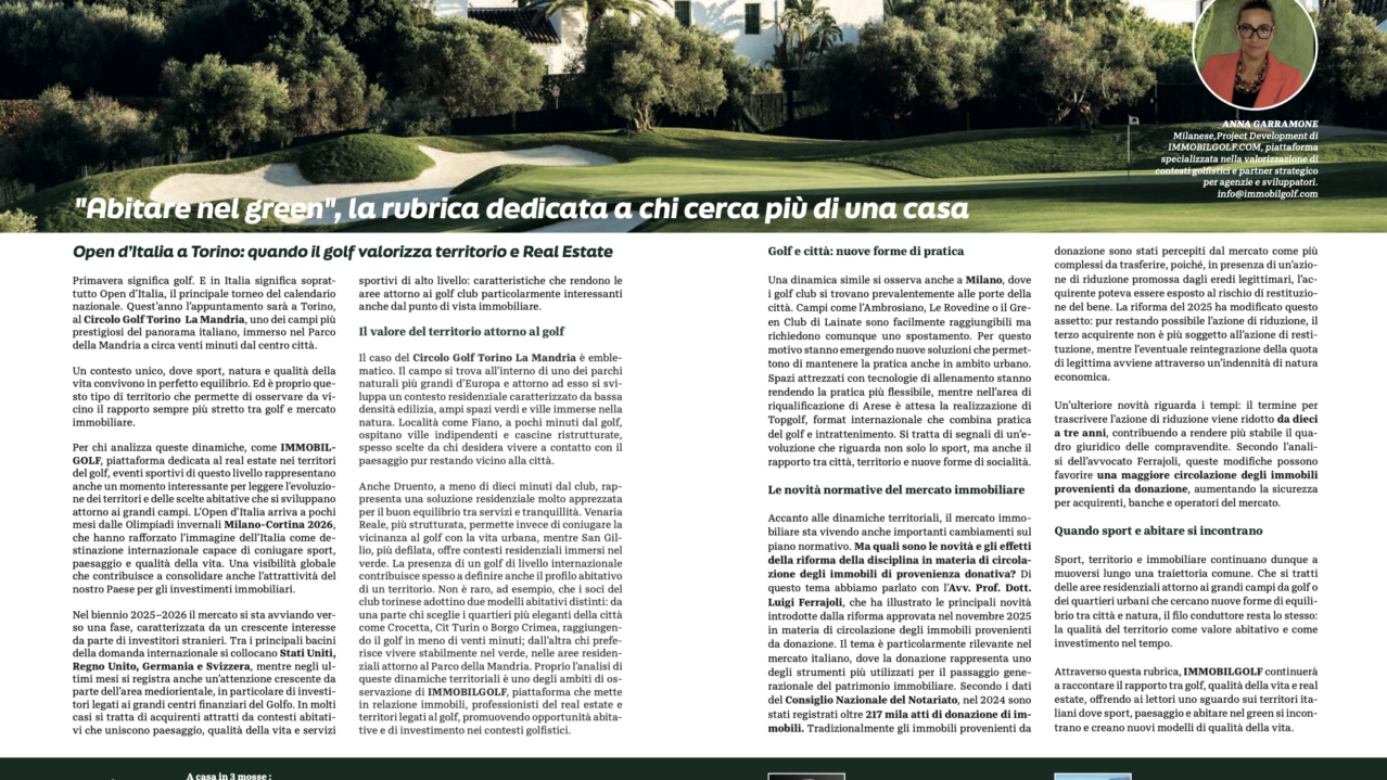 Golf Magazine, marzo 2026