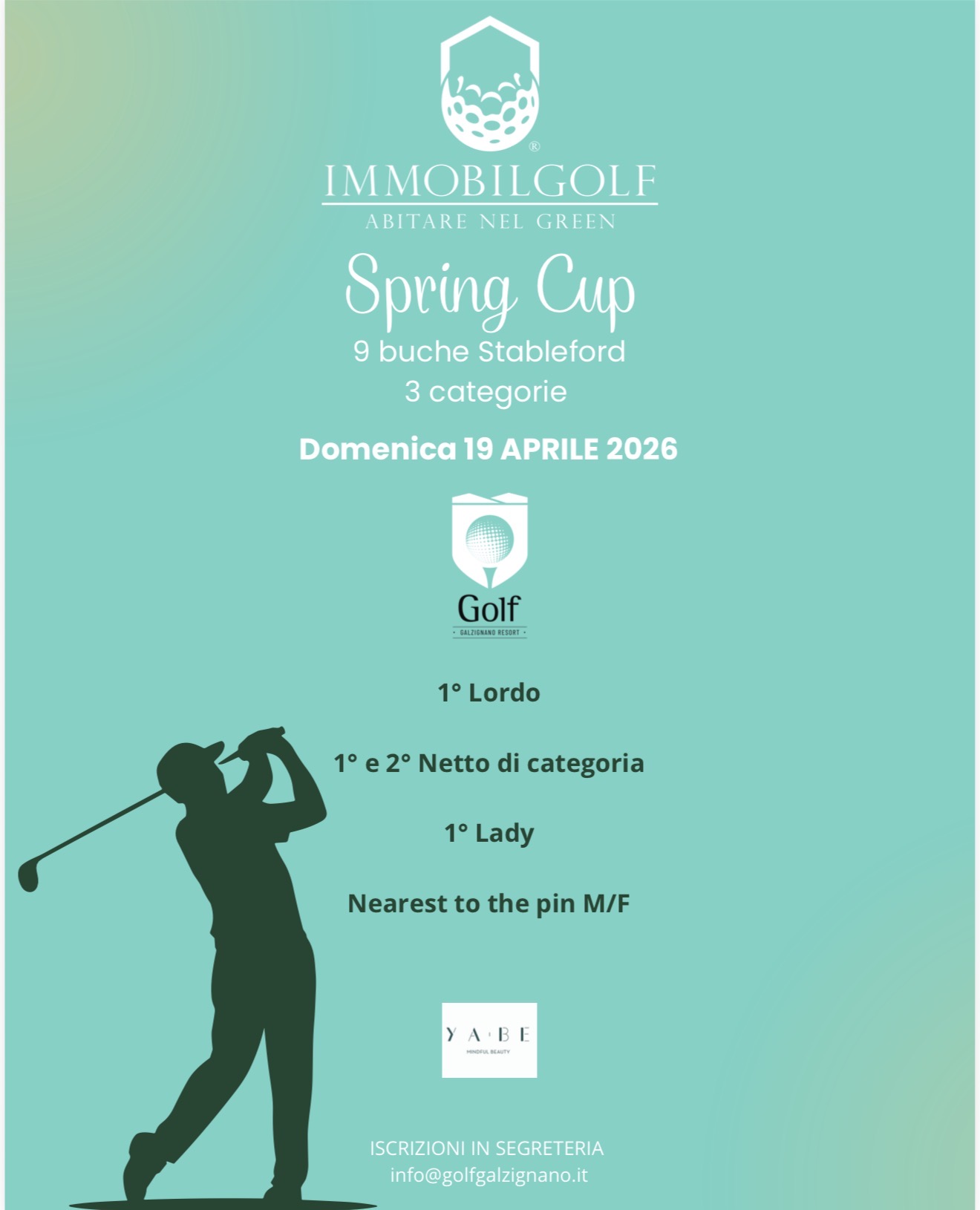 Domenica 19 aprile 2026 appuntamento al Golf Galzignano Resort